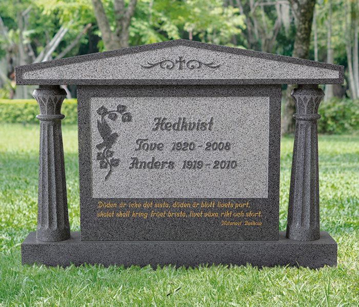 Fancy tombstone