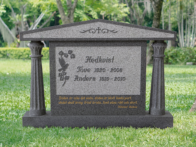 Fancy tombstone